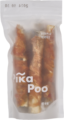 鸡肉绕鳕鱼皮卷