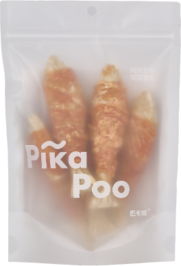 牛皮粒压小鱼绕鸡肉